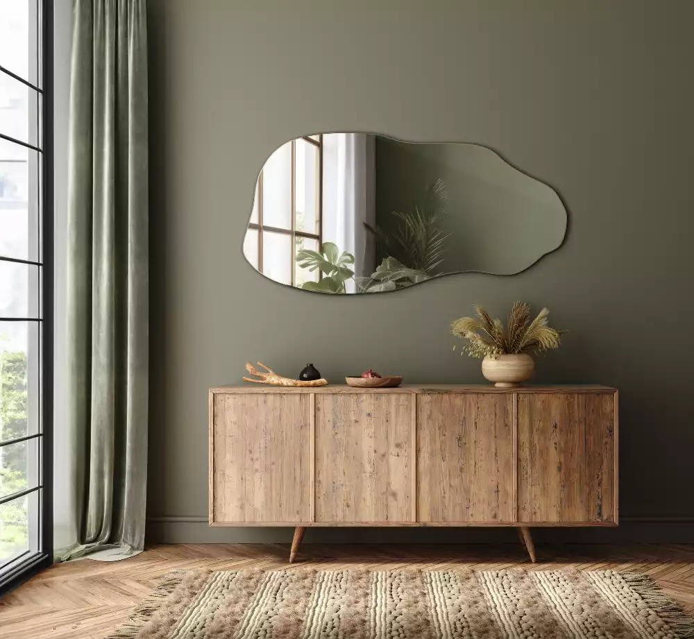 Miroir organique tache suspendue