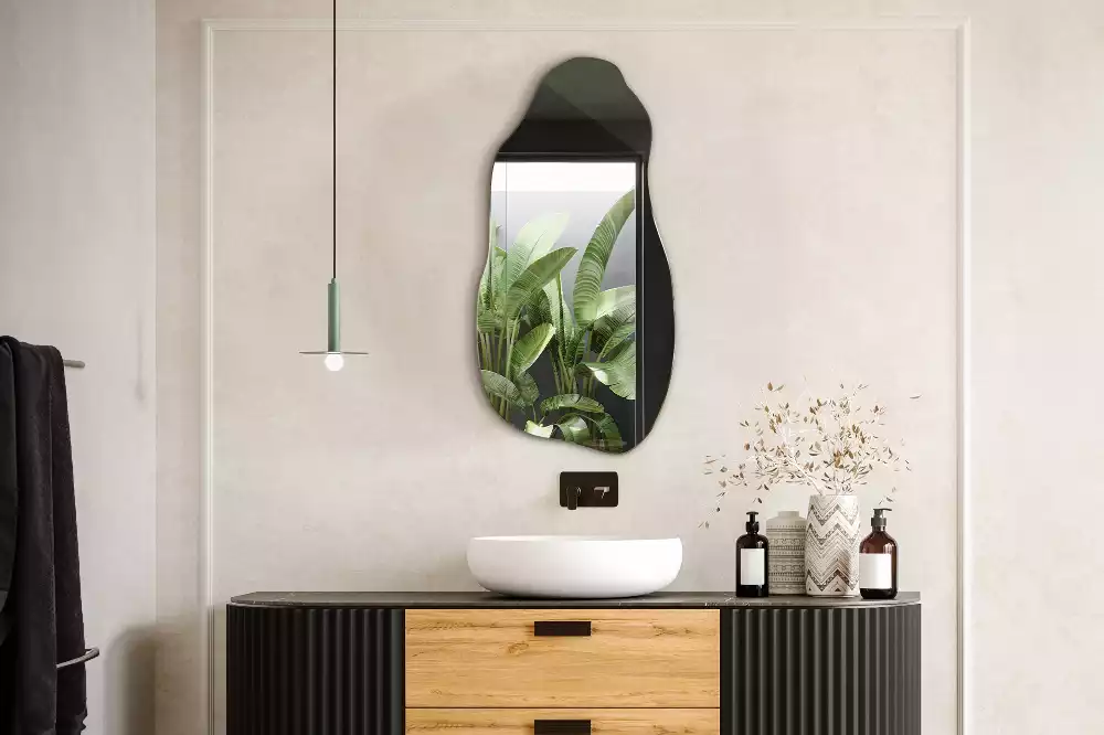 Miroir organique tache suspendue