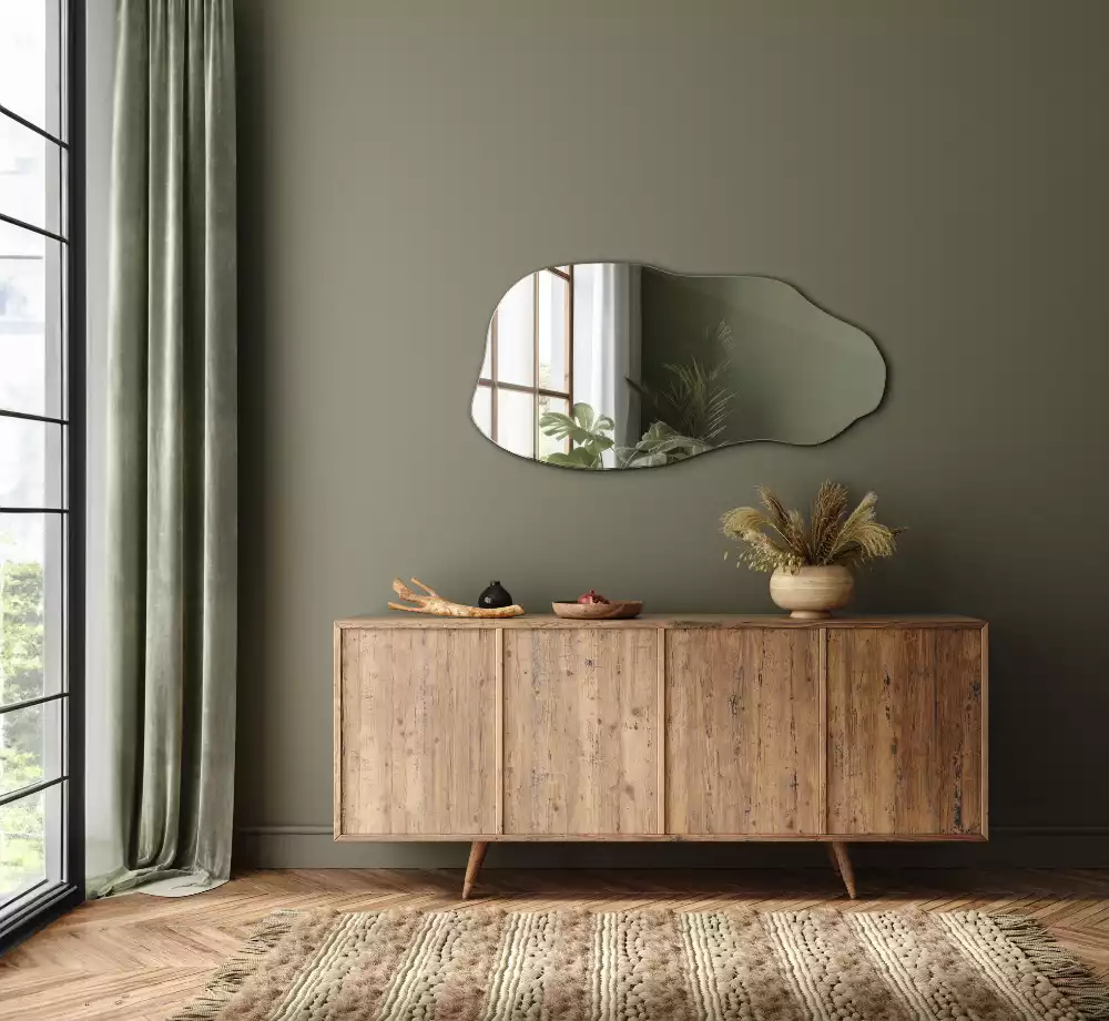 Miroir organique tache suspendue