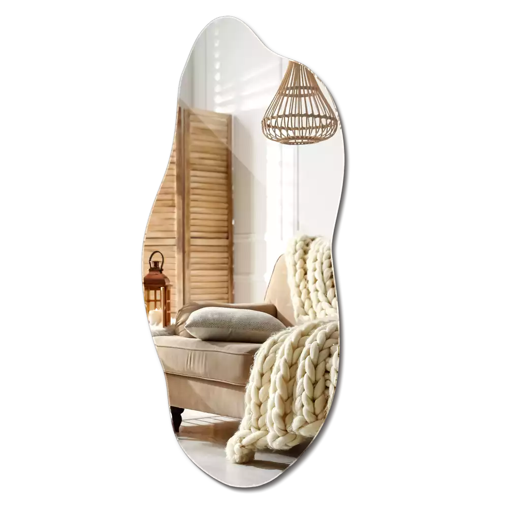 Miroir forme organique accessoire élégant