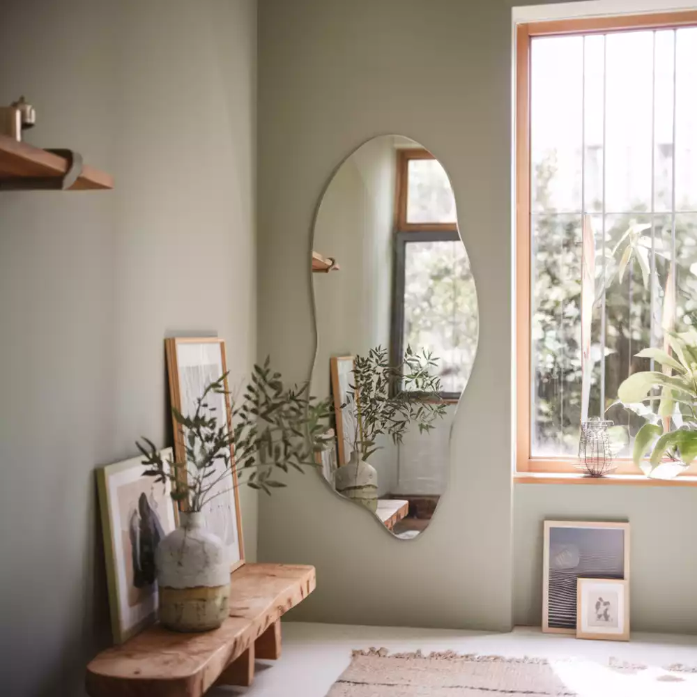 Miroir forme organique accessoire élégant