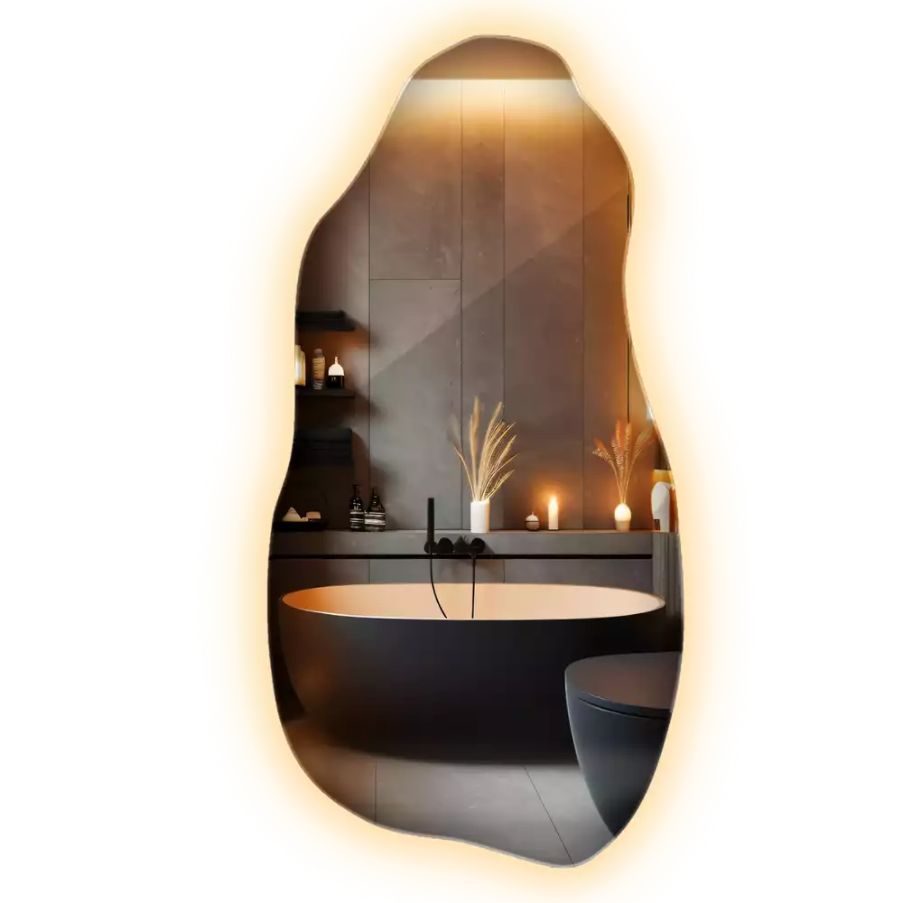 Miroir forme organique élégant