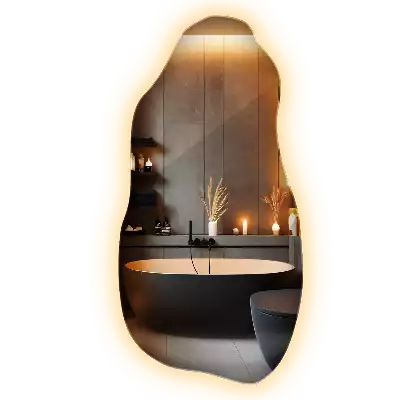 Miroir forme organique élégant