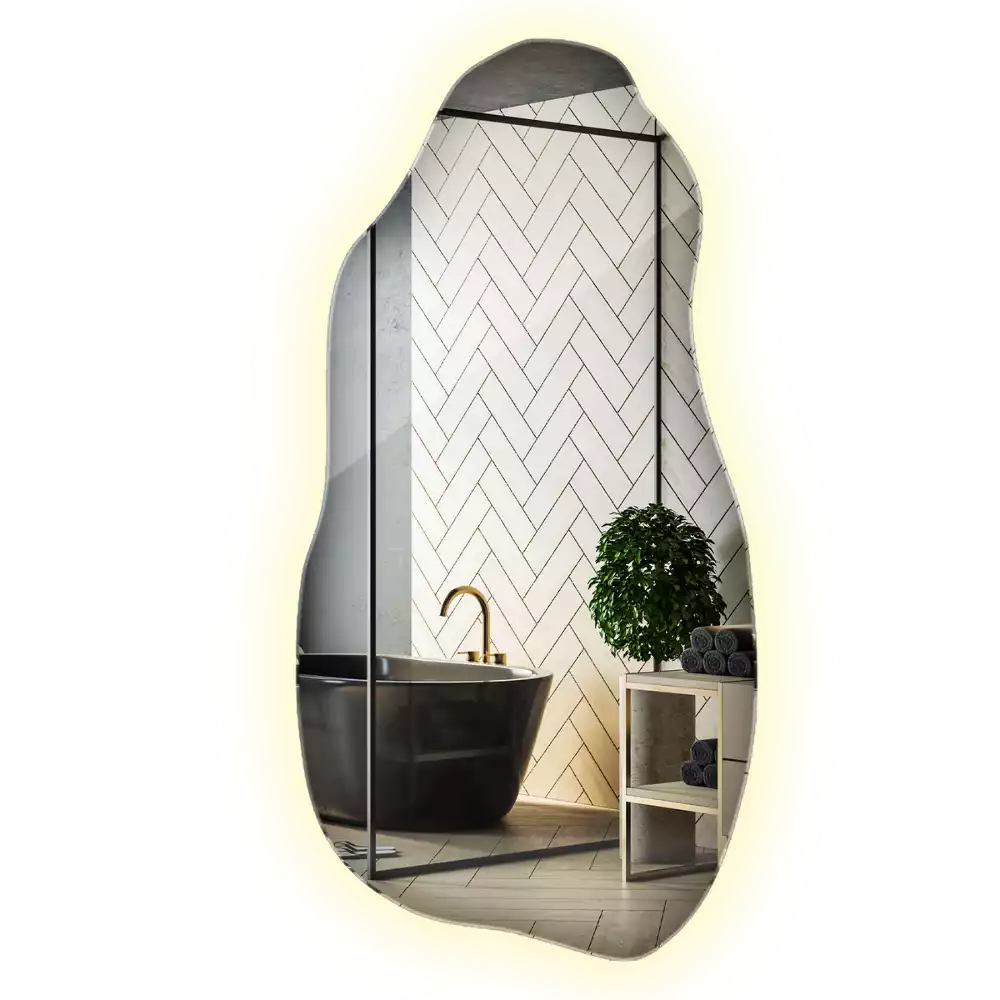 Miroir forme organique élégant