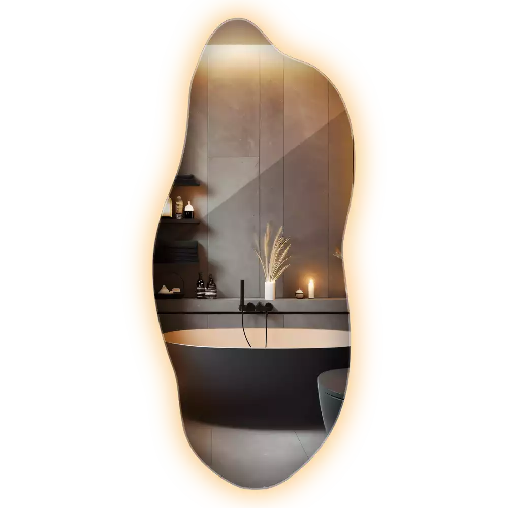 Miroir organique led élégant