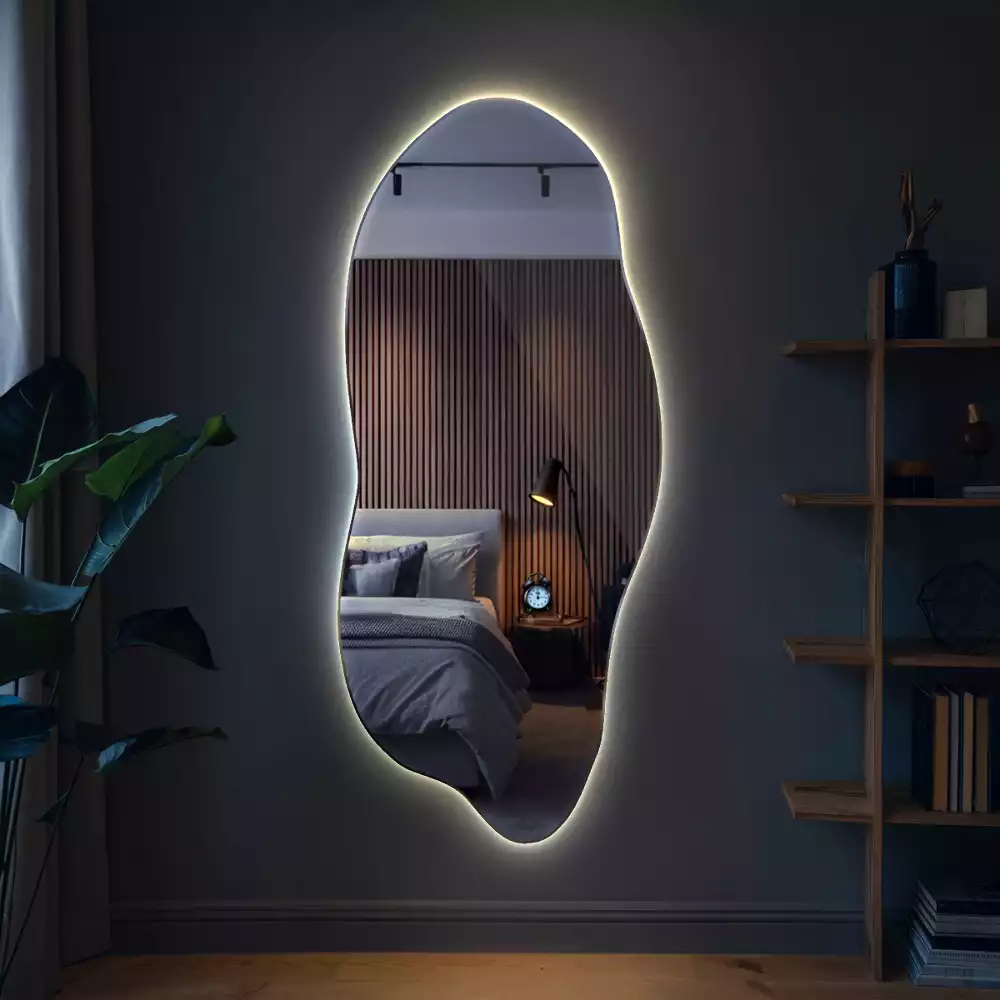 Miroir organique led élégant