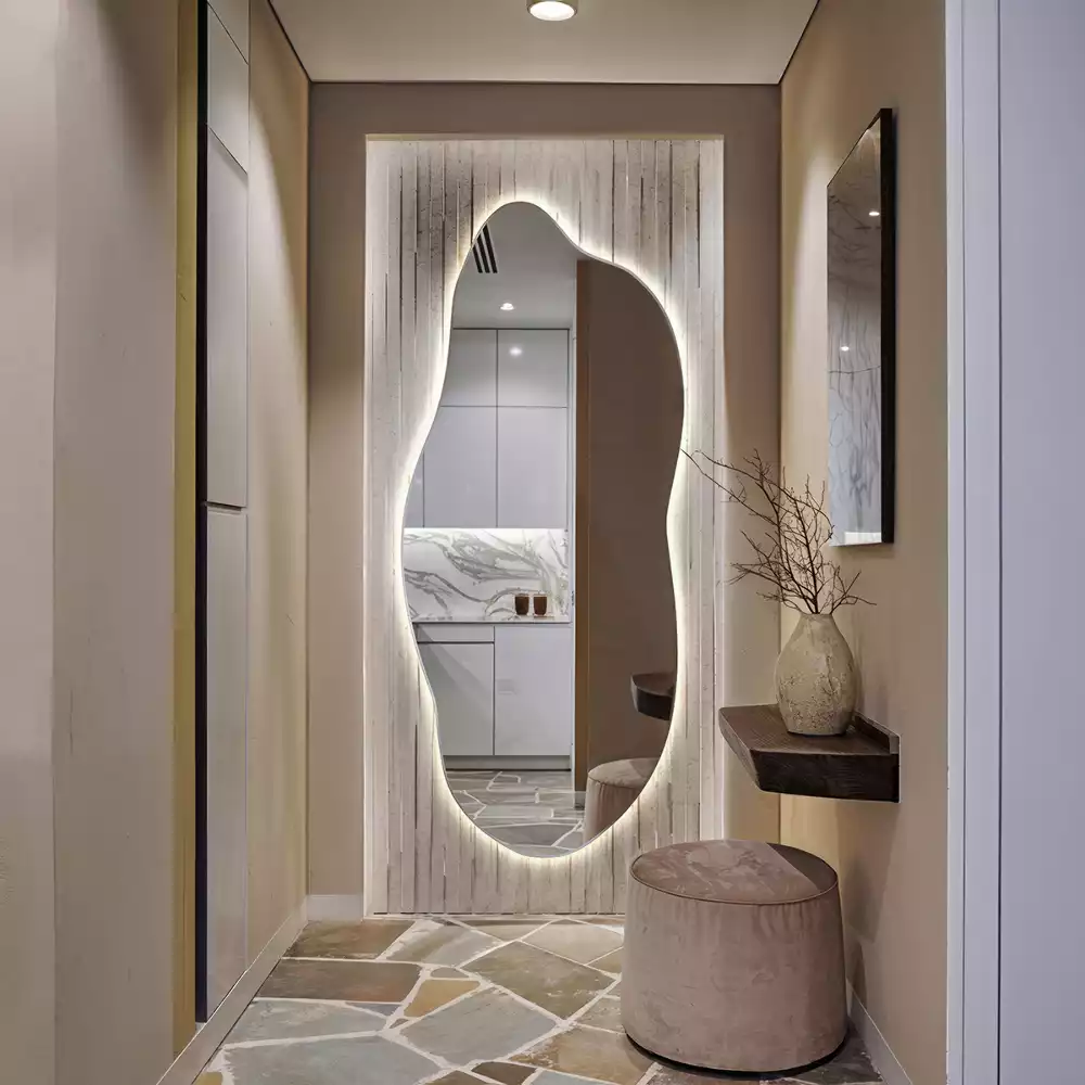 Miroir organique led élégant