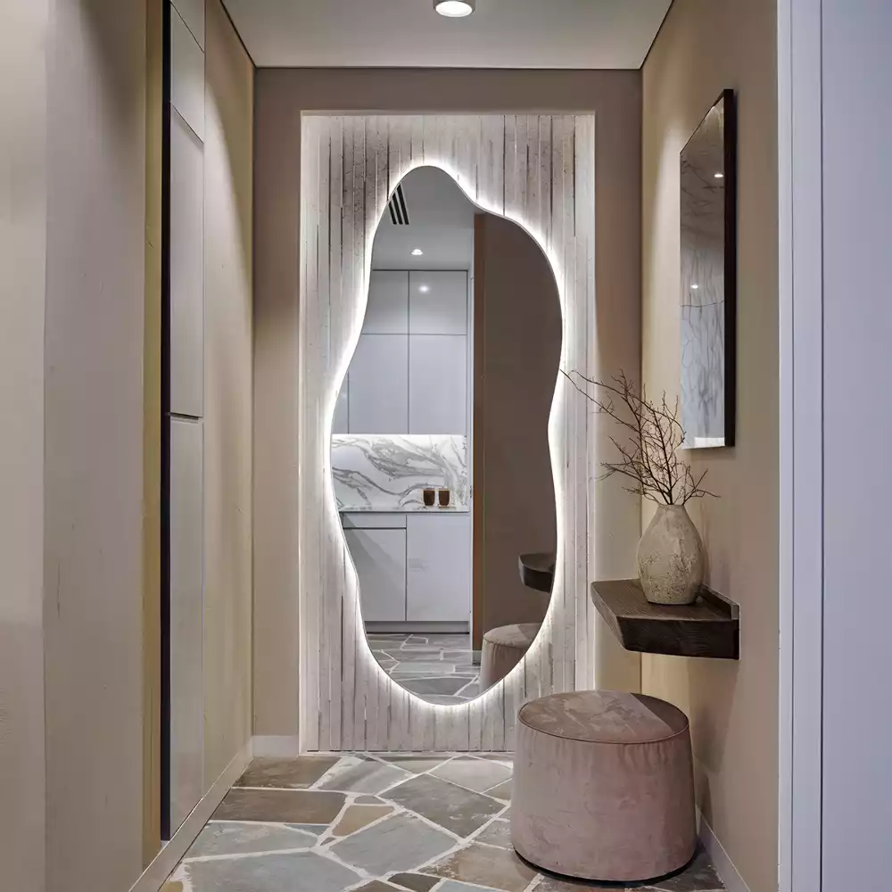 Miroir organique led élégant