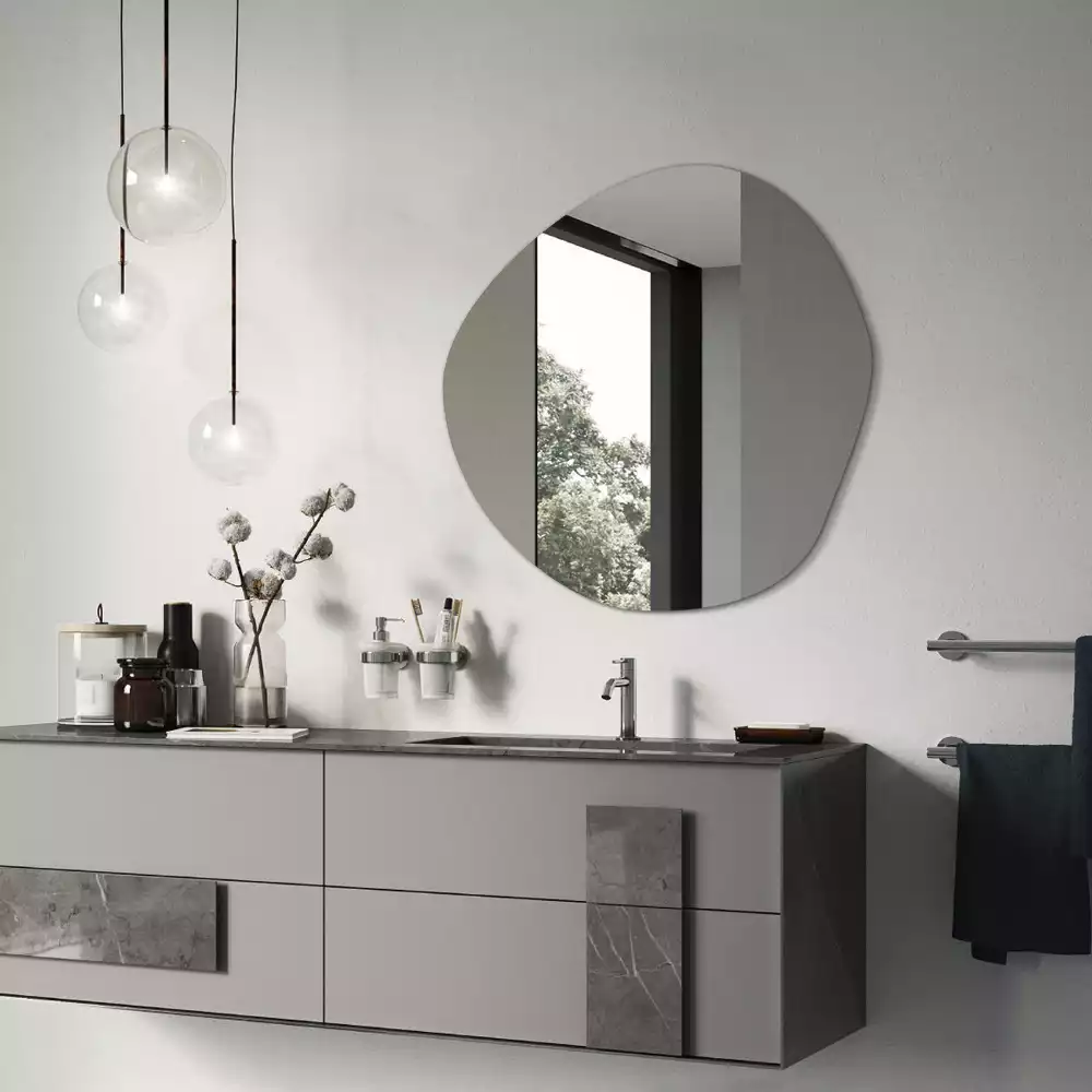 Miroir forme irrégulière décoratif