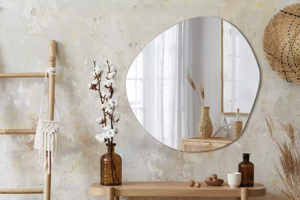 Miroir forme irrégulière décoratif