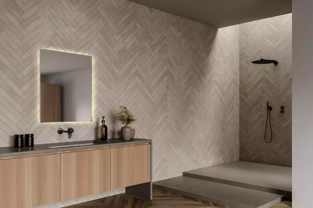 Miroir carré LED moderne