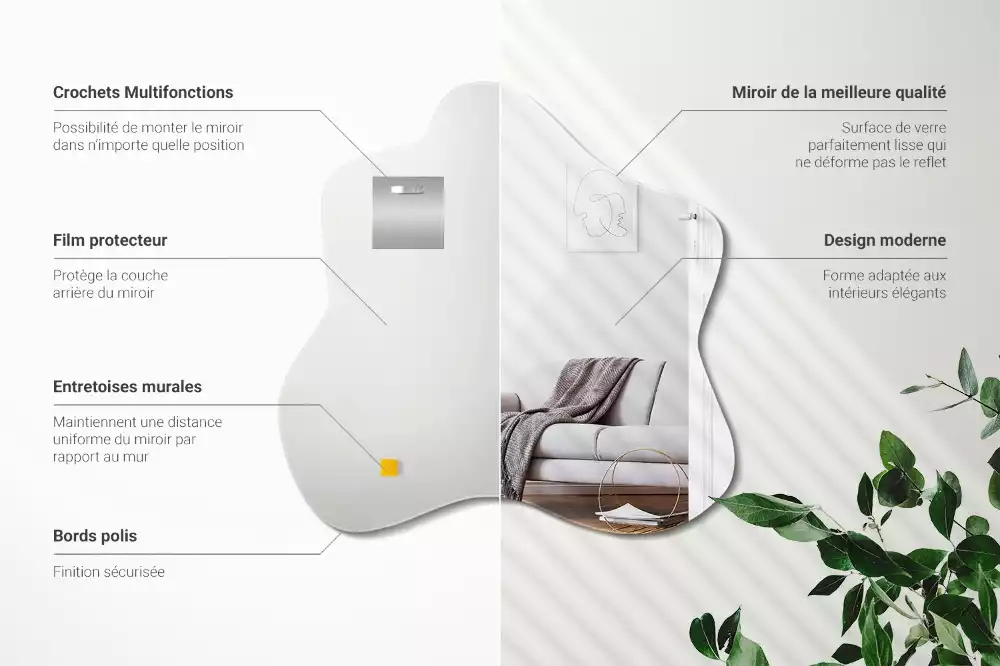 Miroir asymétrique tache