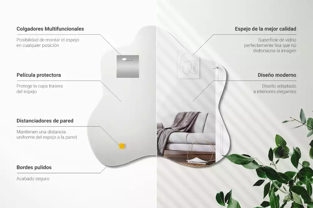 Miroir asymétrique tache