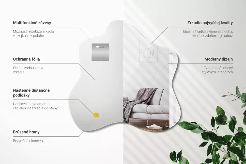 Miroir asymétrique tache