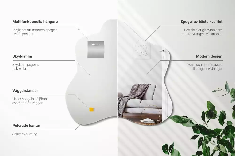 Miroir asymétrique tache