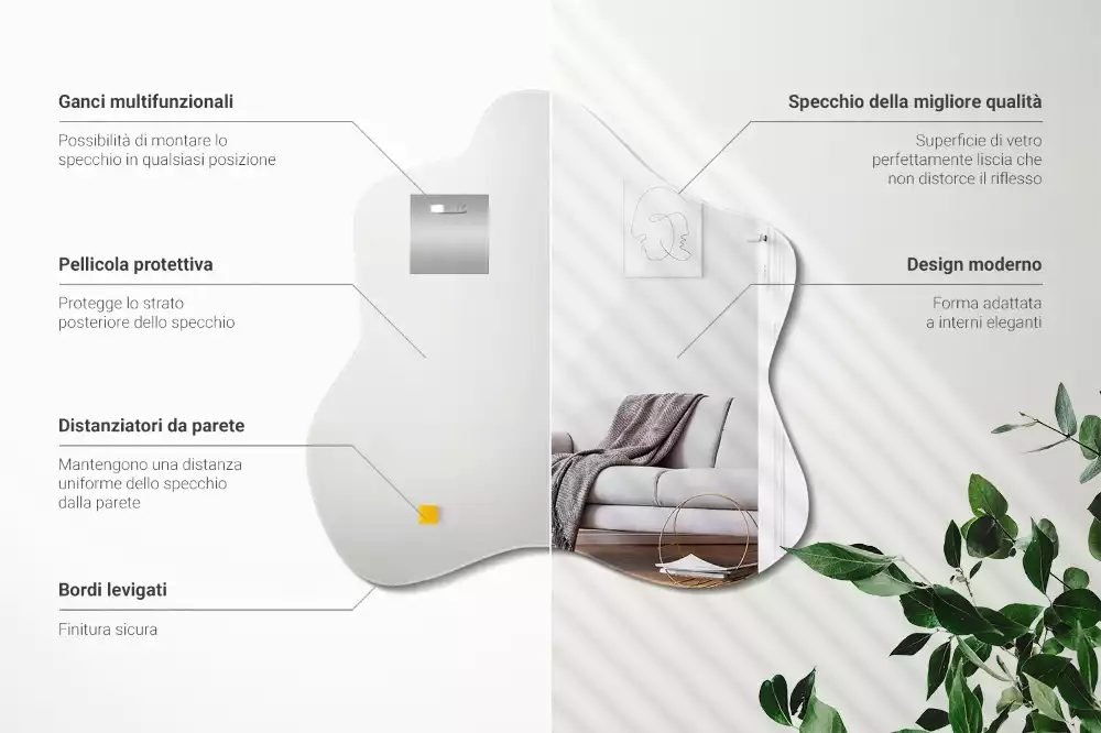 Miroir asymétrique tache