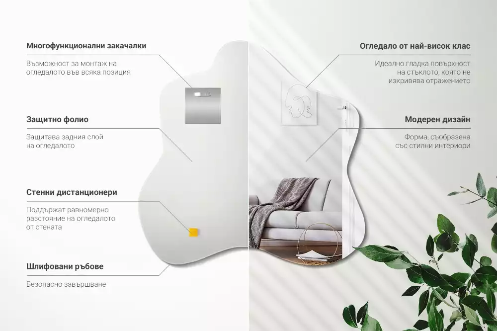 Miroir asymétrique tache