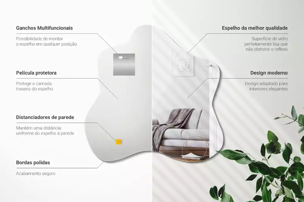 Miroir asymétrique tache