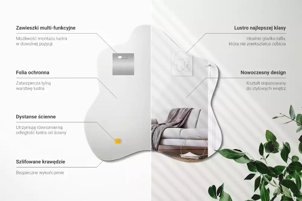 Miroir asymétrique tache