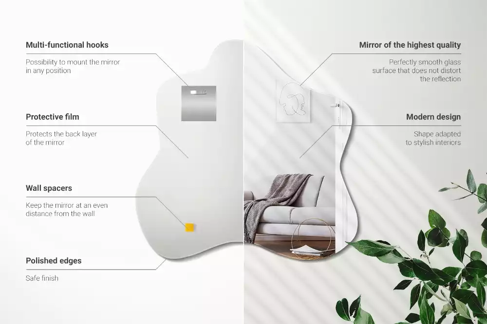 Miroir asymétrique tache