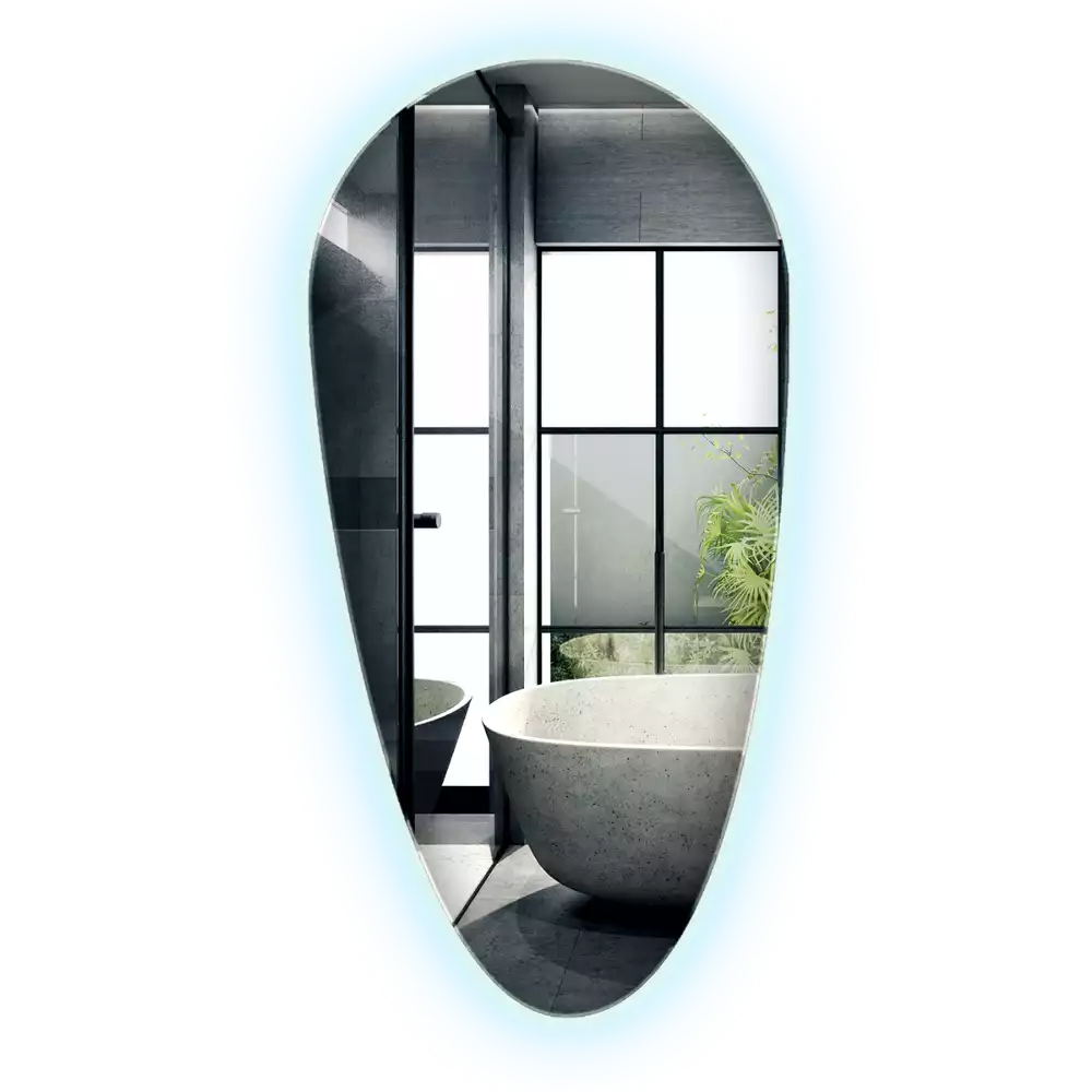 Miroir larme goutte illuminée