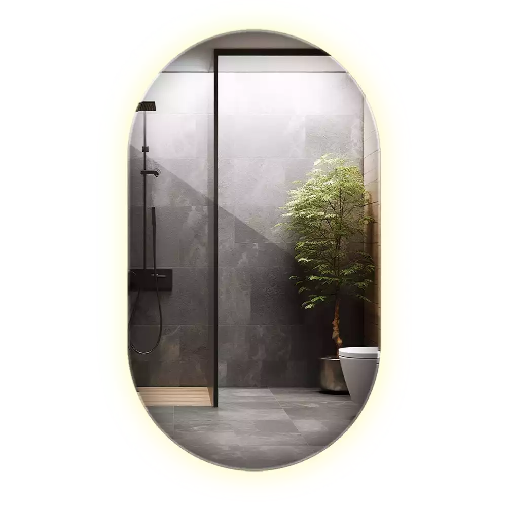 Miroir ovale led tenture décorative