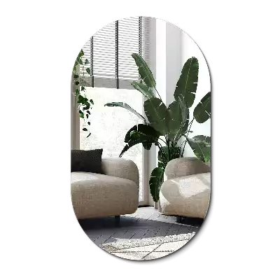Miroir oval suspension classique