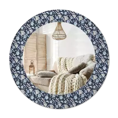 Miroir rond avec décoration Motif boho