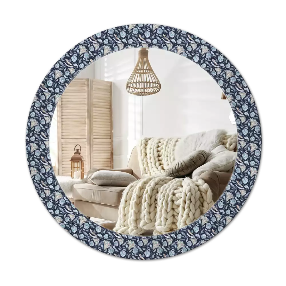 Miroir rond avec décoration Motif boho