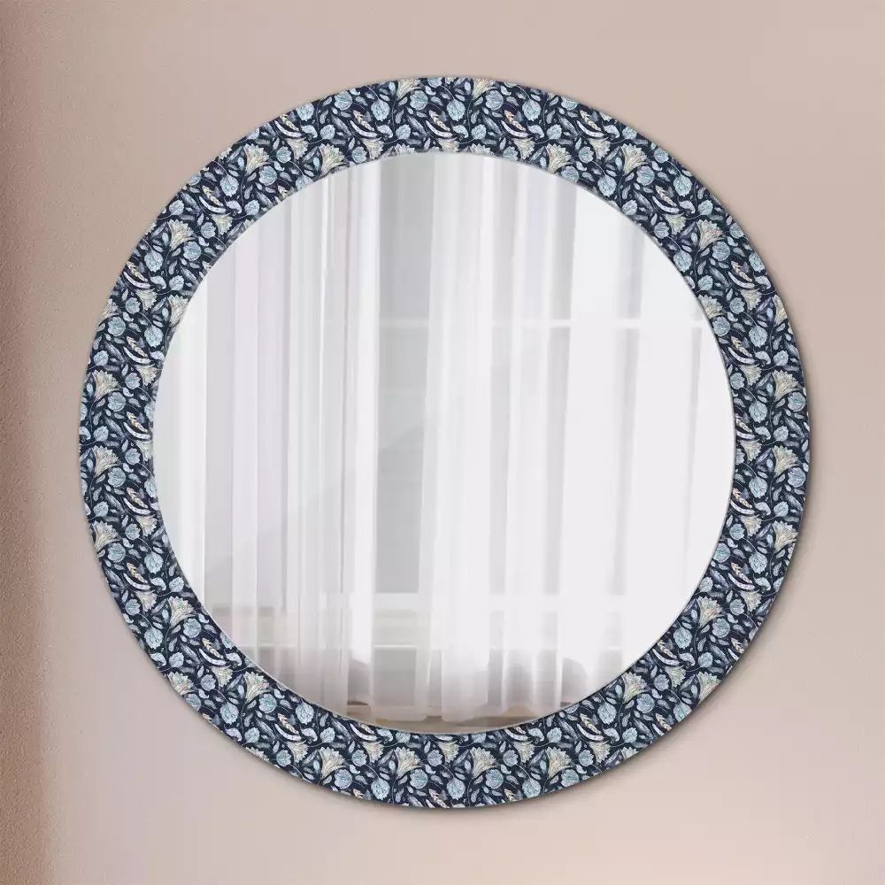 Miroir rond avec décoration Motif boho