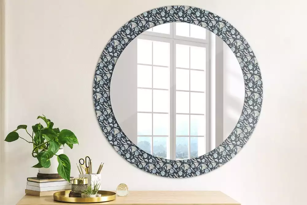 Miroir rond avec décoration Motif boho