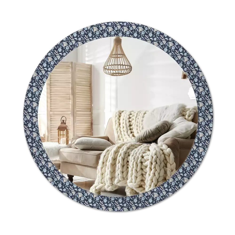 Miroir rond avec décoration Motif boho