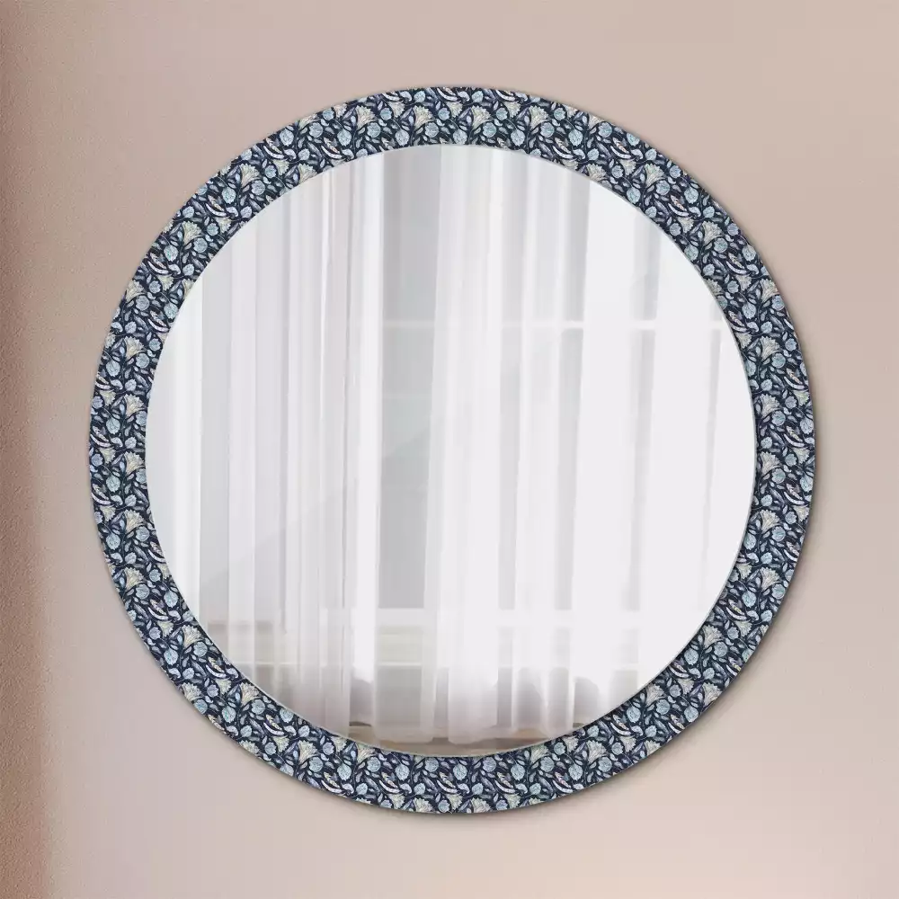 Miroir rond avec décoration Motif boho
