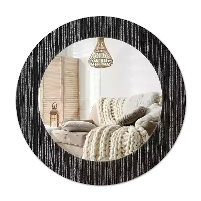 Miroir rond imprimé Abstraction