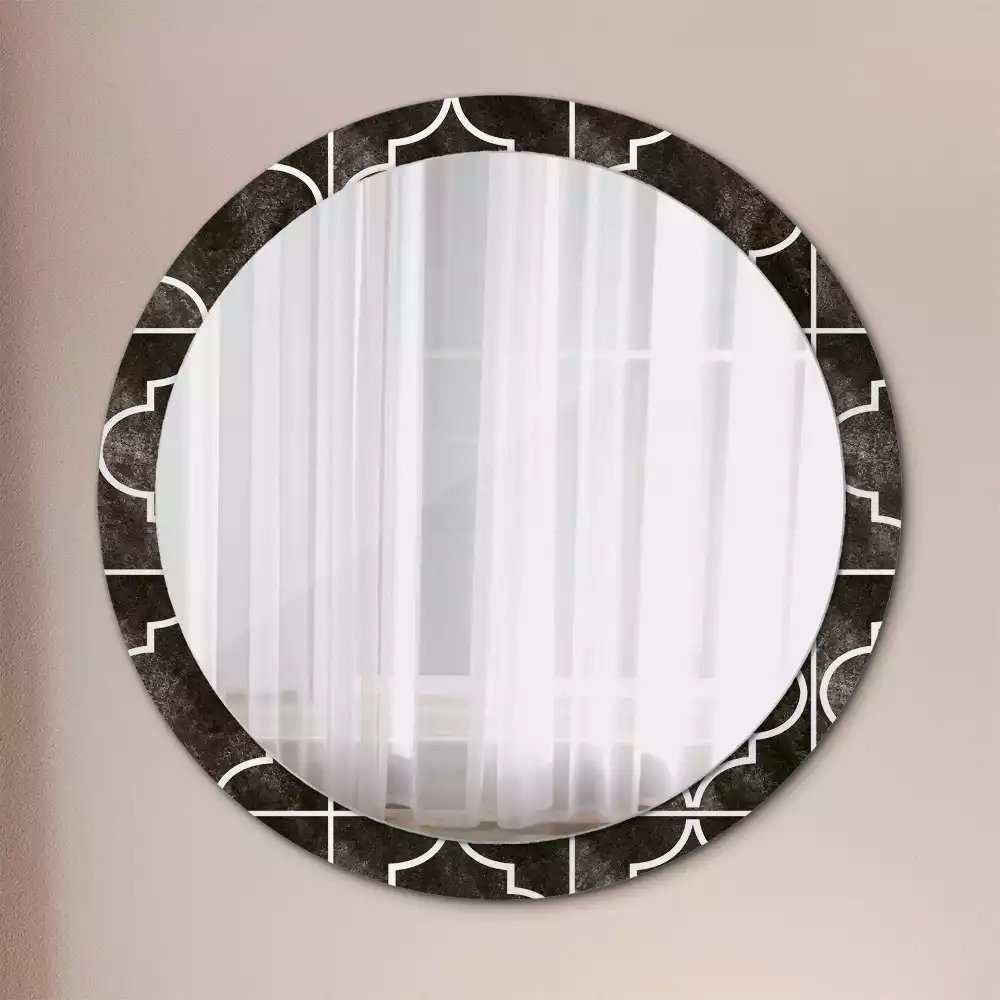 Miroir rond avec décoration Motif antique