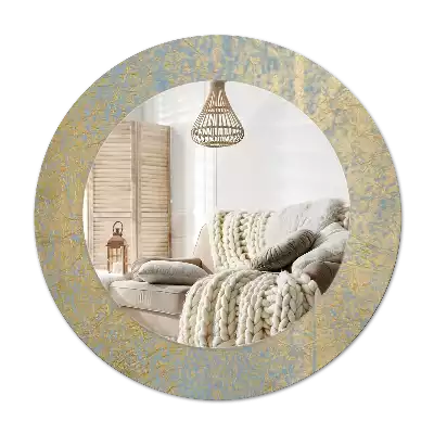 Miroir rond imprimé Motif loft