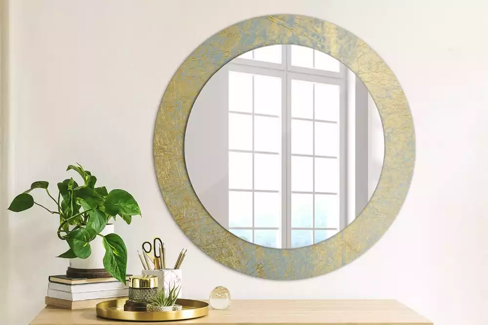 Miroir rond imprimé Motif loft