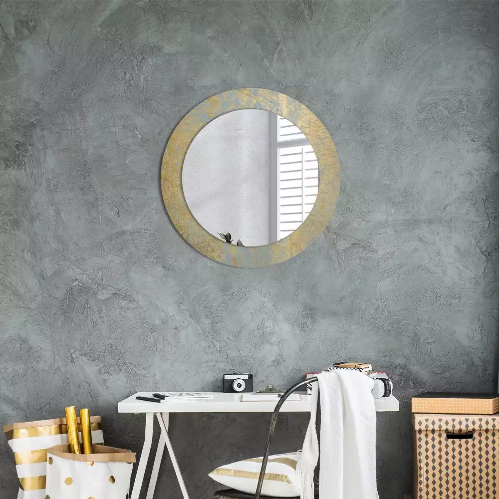 Miroir rond imprimé Motif loft