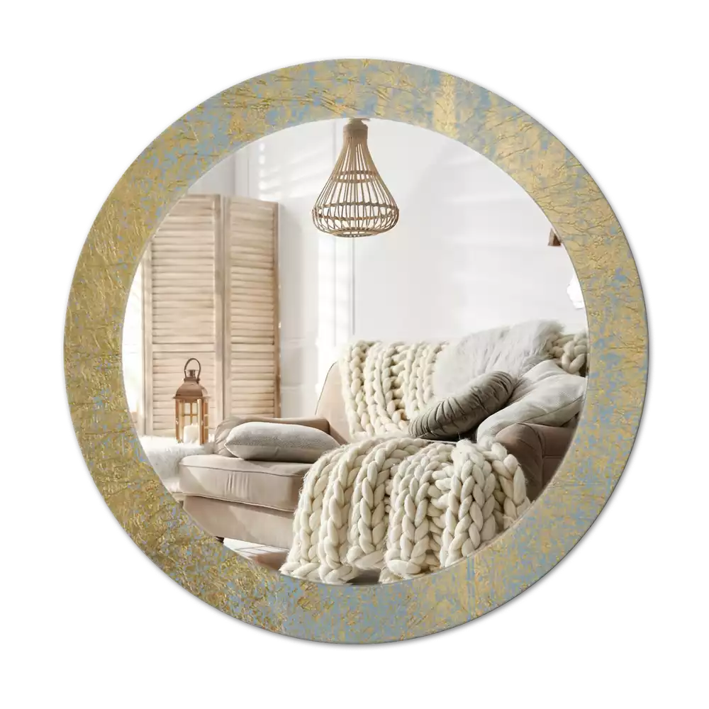 Miroir rond imprimé Motif loft