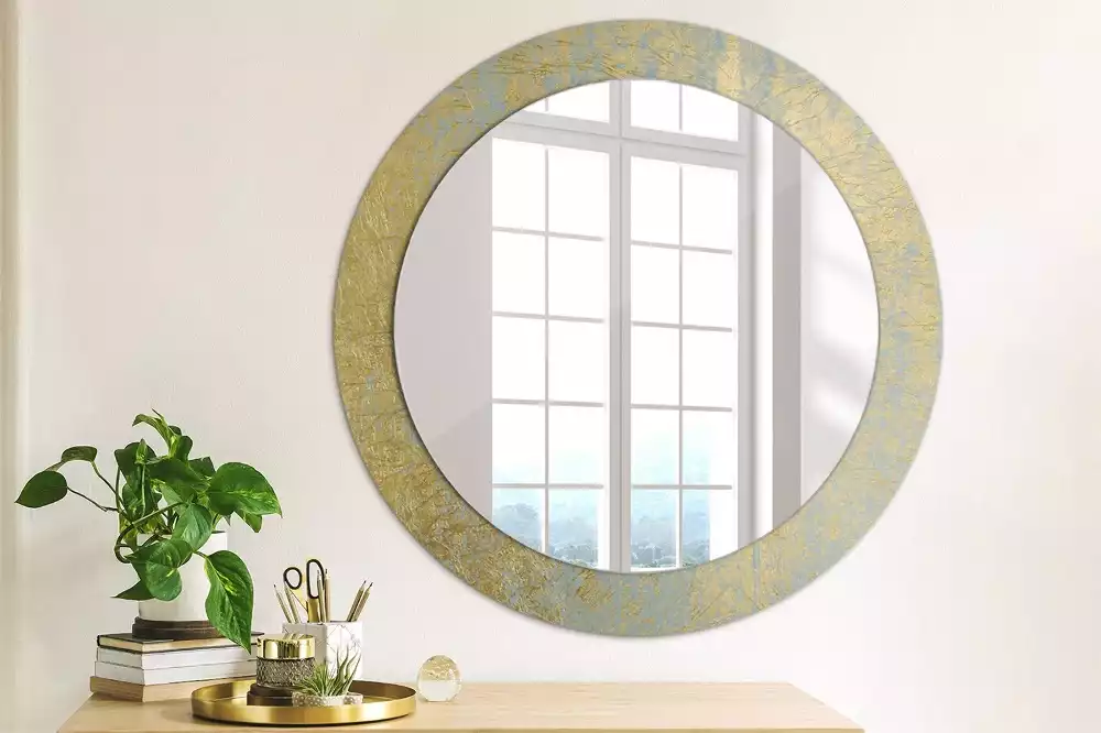 Miroir rond imprimé Motif loft