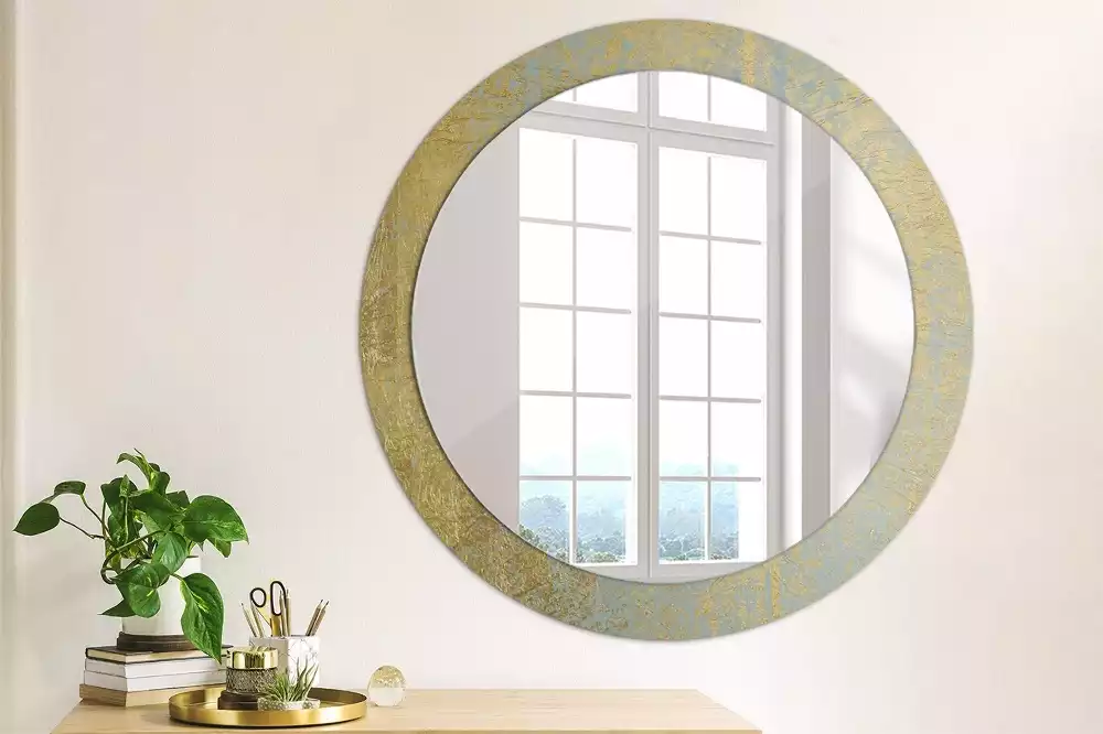 Miroir rond imprimé Motif loft