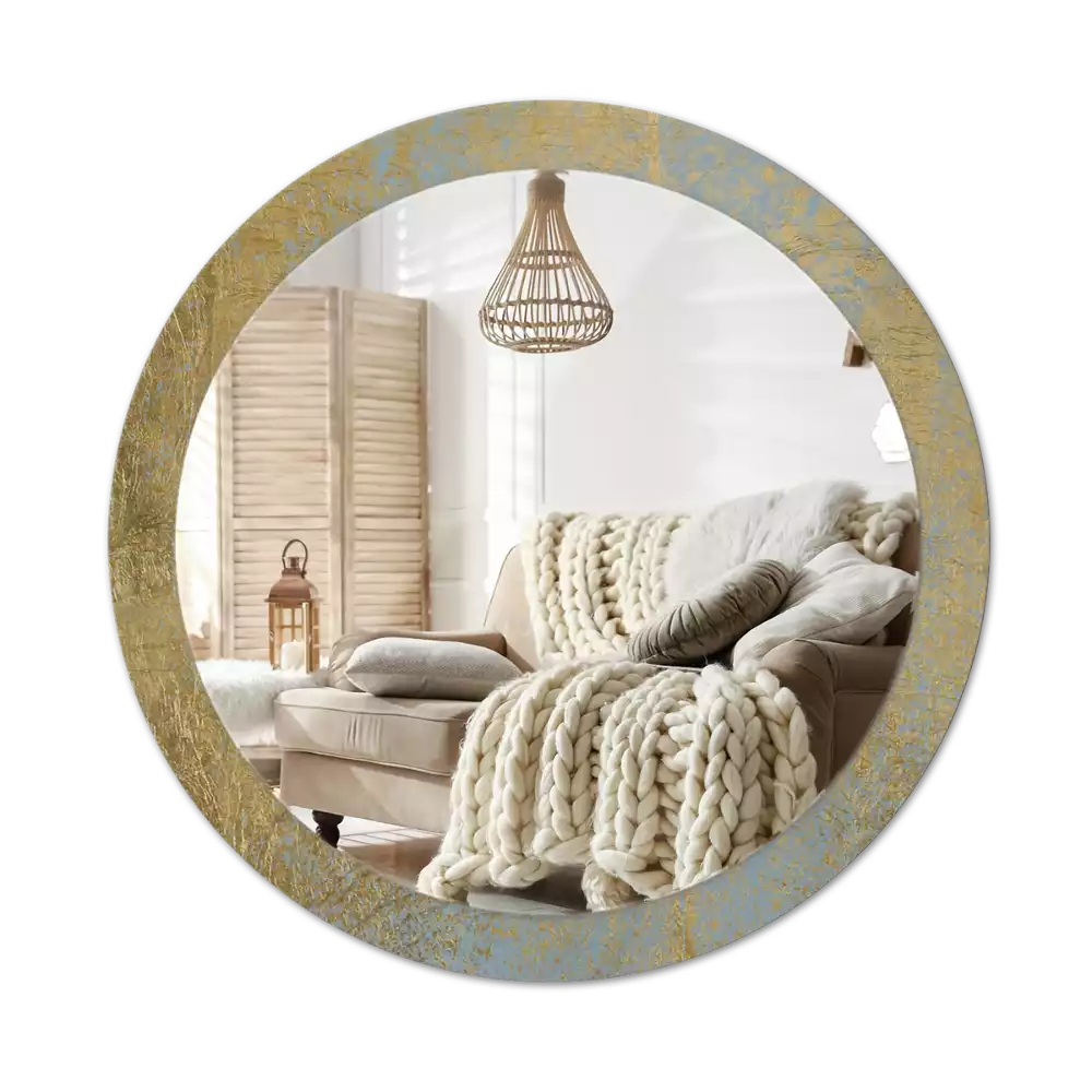 Miroir rond imprimé Motif loft