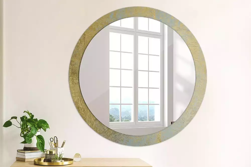 Miroir rond imprimé Motif loft