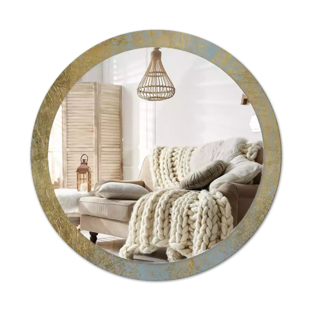 Miroir rond imprimé Motif loft