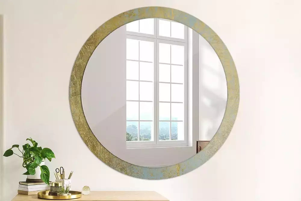 Miroir rond imprimé Motif loft