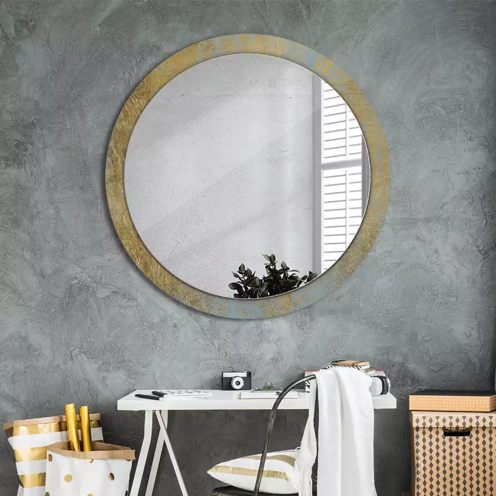 Miroir rond imprimé Motif loft