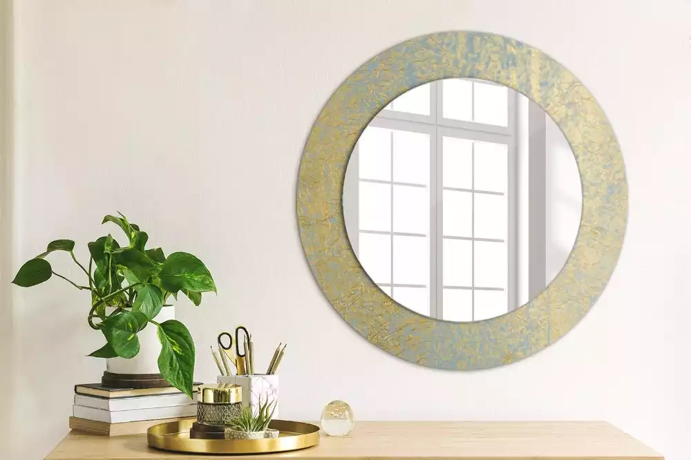 Miroir rond imprimé Motif loft