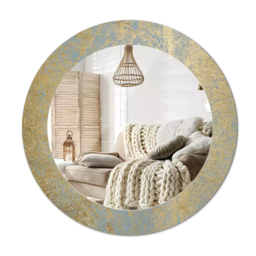 Miroir rond imprimé Motif loft