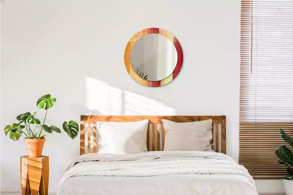 Miroir rond imprimé Image abstraite