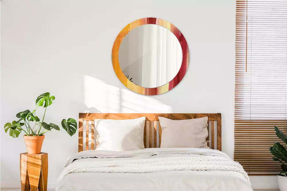 Miroir rond imprimé Image abstraite